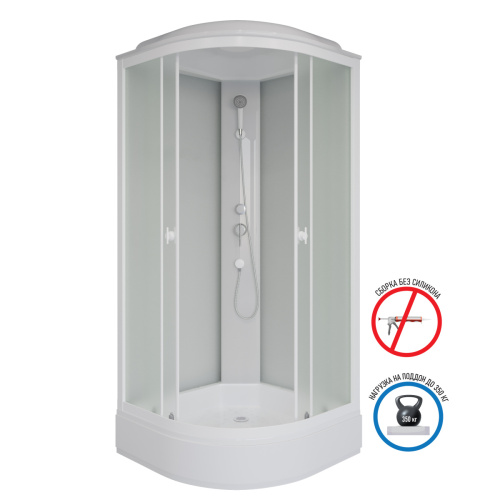 Душевая кабина Niagara Promo P80/26/MT 80х80 четверть круга с крышей ориентация универсальная